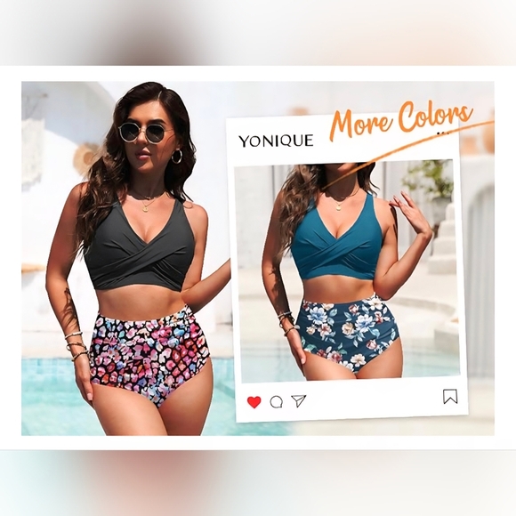 High Waisted Two Piece Swimsuit #942 - Picture 10 of 12